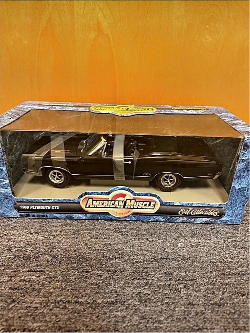 American Muscle 1969 Plymouth GTX Die-Cast Car Black